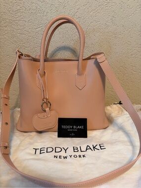 Teddy Blake New York Beige Leather Tote Bag